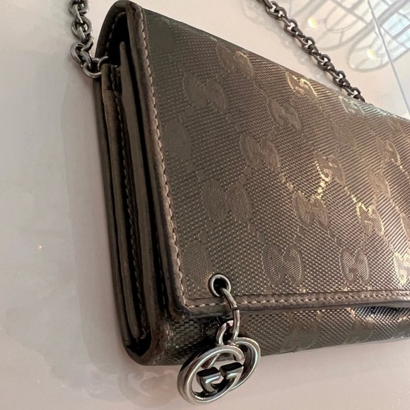 Authentic Gucci Imprime Wallet on Chain - Picture 5 of 12